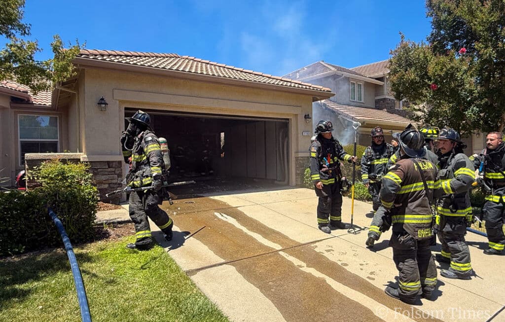 Firefighters save Folsom Parkway home from flames Thursday