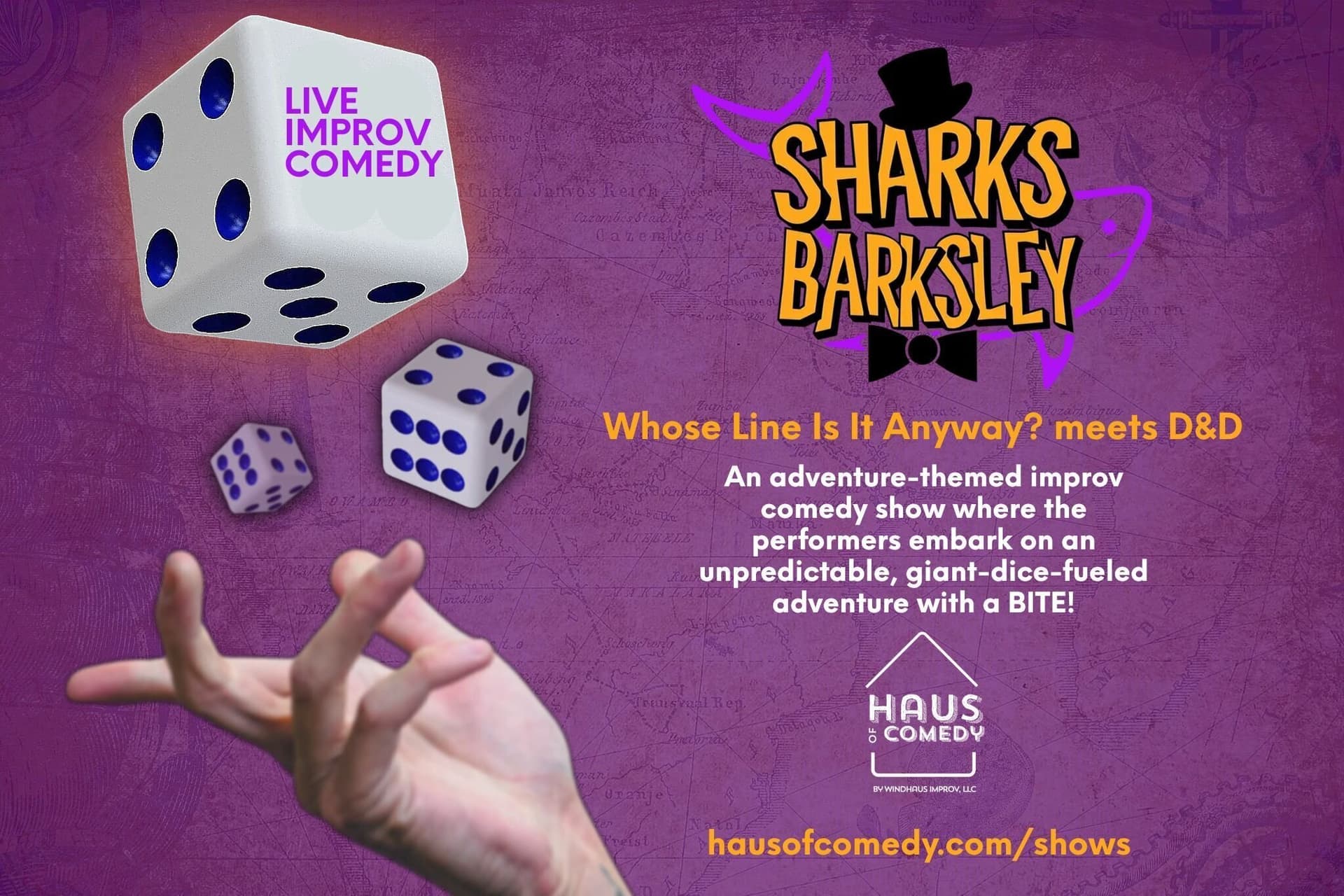 Sharks Barksley: A live improv comedy show