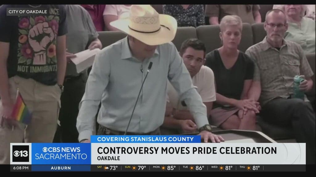 Oakdale’s first Pride event draws pushback, support from community