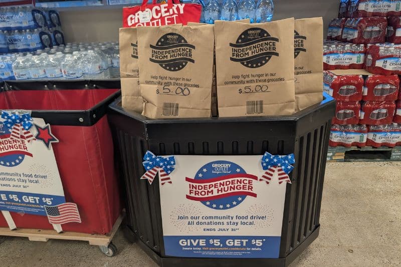 Grocery Outlet hosting annual Independence from Hunger food drive through July 31