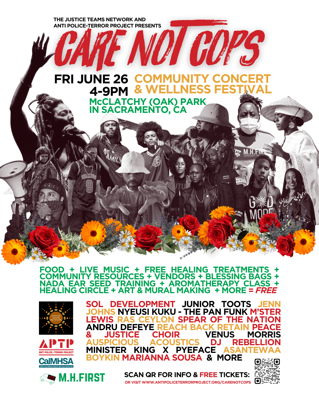 Care Not Cops Community Concert and Wellness Festival + Conference