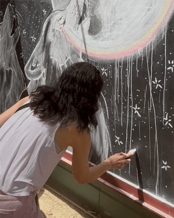Live Chalk Art at Der Biergarten Midtown