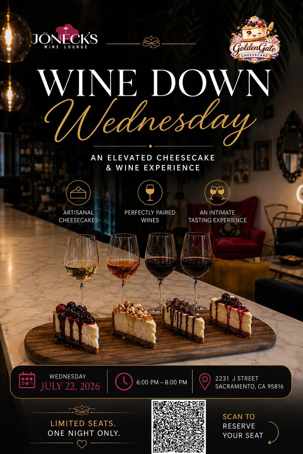 Wine Down Wednesday: An Elevated Cheesecake and Wine Experience